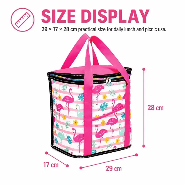 Personalized Cooler Bag - Insulated Picnic & Lunch Bag (600D + Microfiber, 29x17x28cm) — construction detail 1