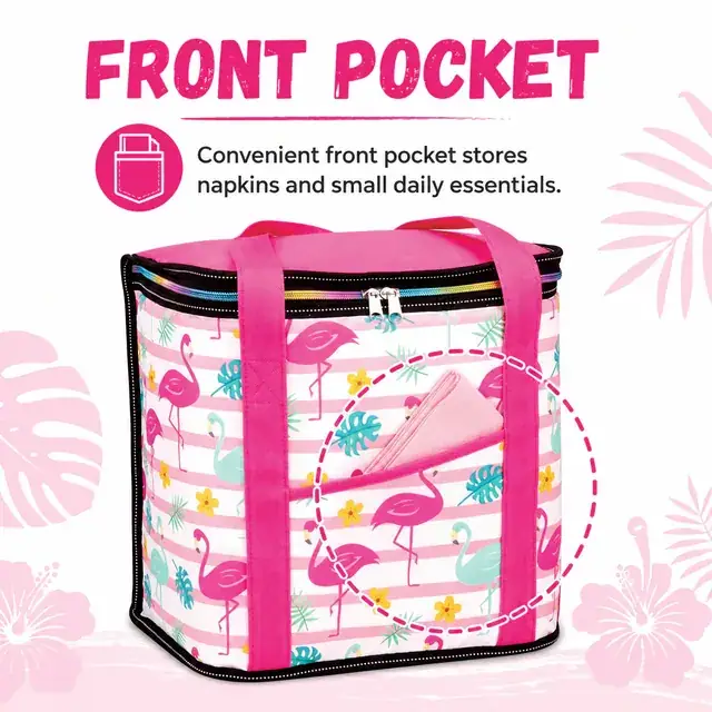 Personalized Cooler Bag - Insulated Picnic & Lunch Bag (600D + Microfiber, 29x17x28cm) — construction detail 4