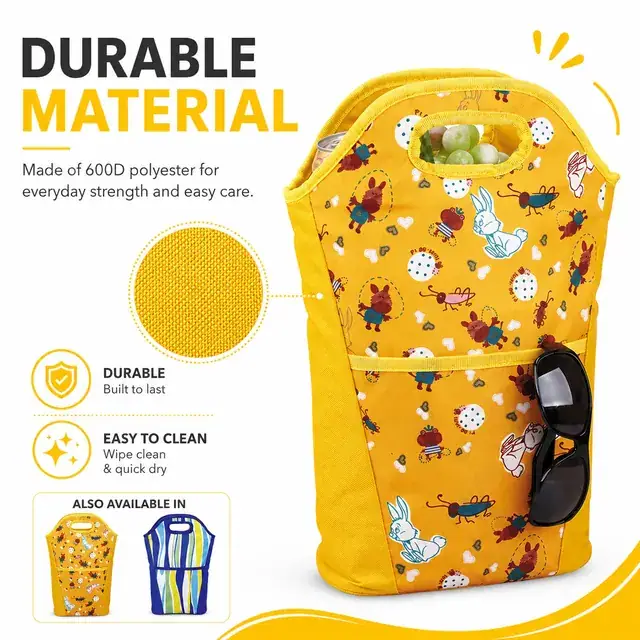 Personalized Lunch Cooler Bag (600D Polyester + PEVA, 22x12x39cm) — construction detail 3