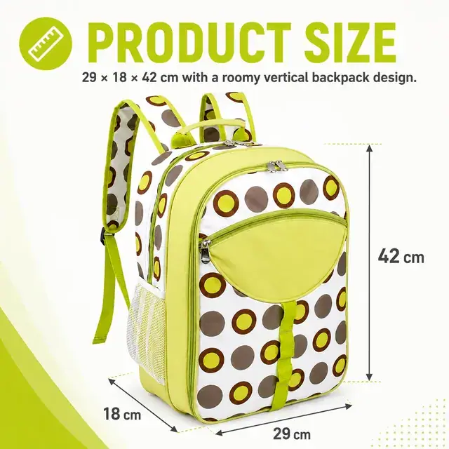 Picnic Backpack with Utensil Storage (600D Polyester + PEVA, 29*18*42cm) — construction detail 2