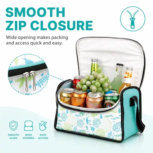 Picnic Bag Wholesale - Insulated Lunch Cooler Bag (600D + Microfiber, 30x14x19cm) — construction detail 3