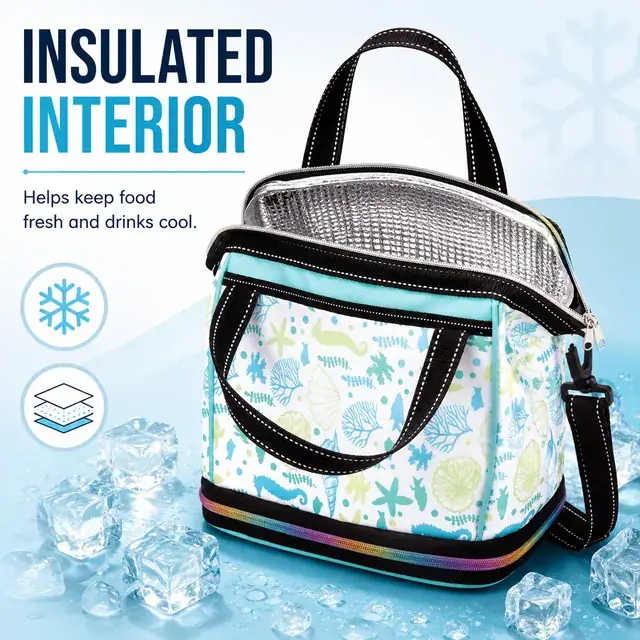 Picnic Basket Cooler Bag - Insulated Picnic & Lunch Bag (600D + Microfiber, 32x16x32cm) — construction detail 1