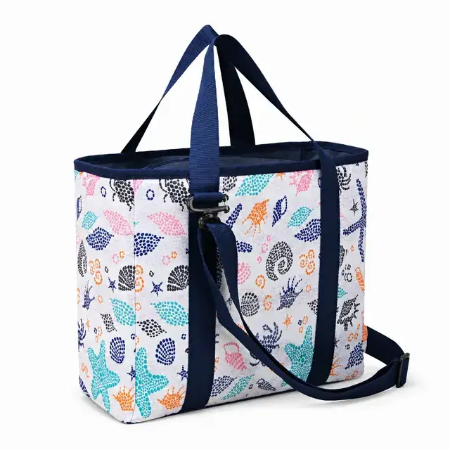 Picnic Cooler Bag 37x22x30cm - Insulated Polyester Cooler (600D) — product view