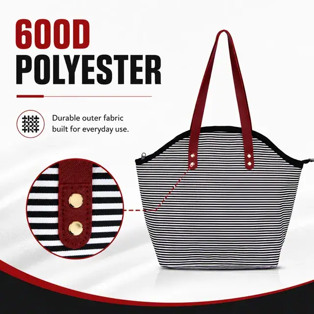 Picnic Cooler Bag / Bulk Cooler Bag (600D Polyester, 39*15.5*32cm) — construction detail 1