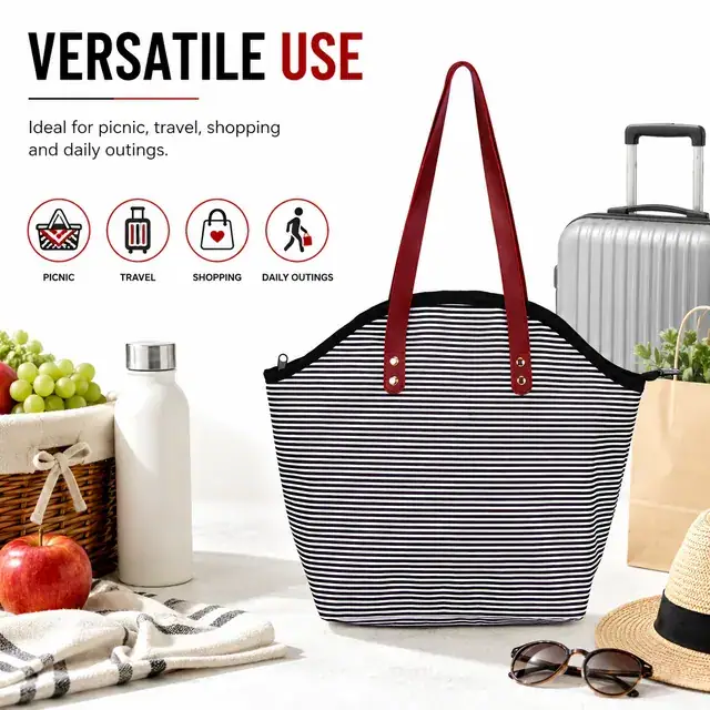 Picnic Cooler Bag / Bulk Cooler Bag (600D Polyester, 39*15.5*32cm) — construction detail 4