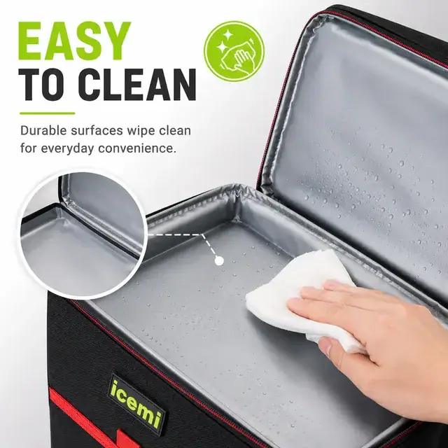 Picnic Cooler Bag (33*21*40cm, 1680D/600D PVC, Long-Term Insulation) — construction detail 4