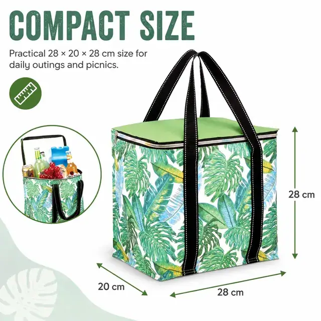 Picnic Cooler Bag OEM (28*20*28cm, 600D + Microfiber Lunch Cooler) — construction detail 3