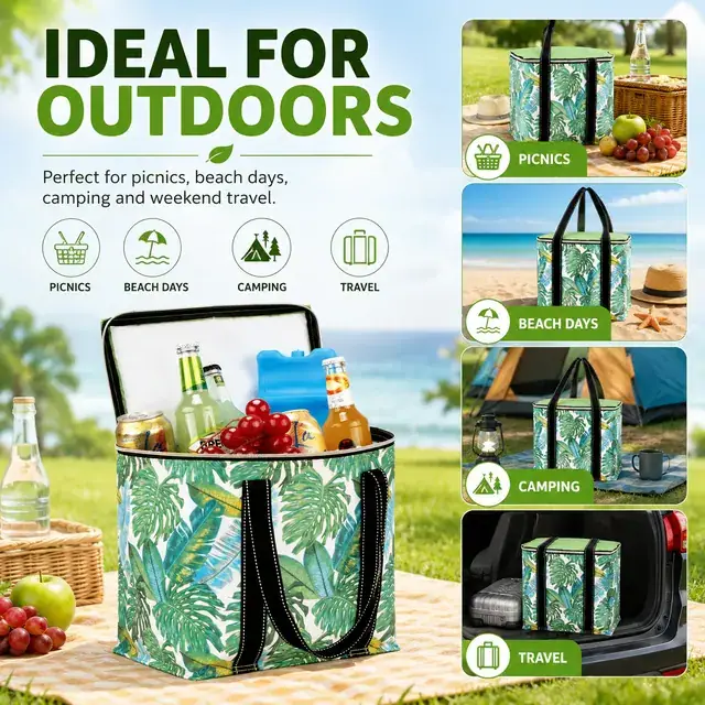 Picnic Cooler Bag OEM (28*20*28cm, 600D + Microfiber Lunch Cooler) — construction detail 4