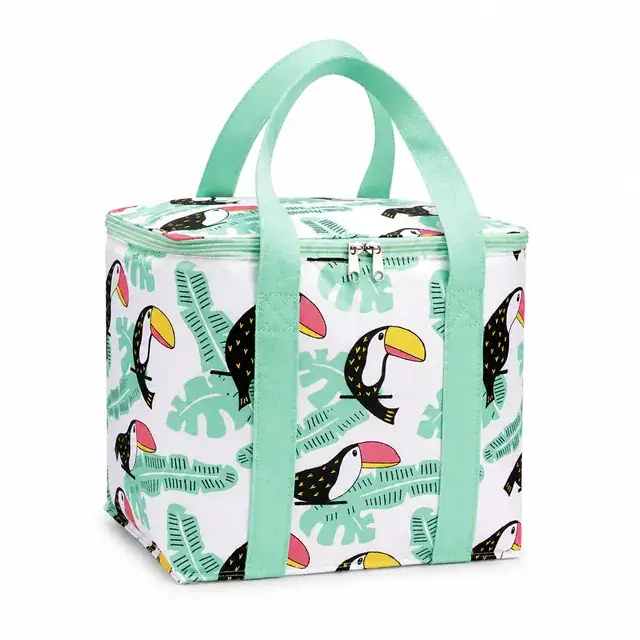 Picnic Cooler Bag - Insulated Polyester Cooler (28.5x20.5x28cm) — product view