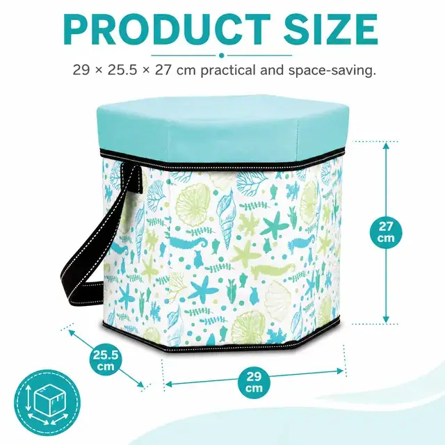 Portable Cooler Bag for Picnic & Lunch (600D + Microfiber, 29x25.5x27cm) — construction detail 3