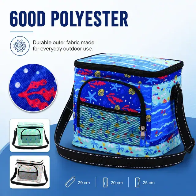 Portable Insulated Picnic Cooler Bag for Beach & Travel (29*20*25cm, 600D Polyester) — construction detail 1