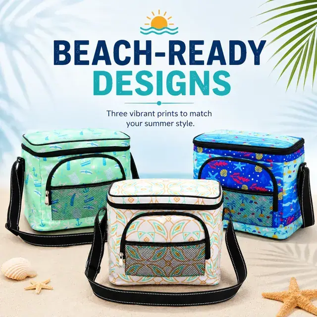 Portable Insulated Picnic Cooler Bag for Beach & Travel (29*20*25cm, 600D Polyester) — construction detail 4