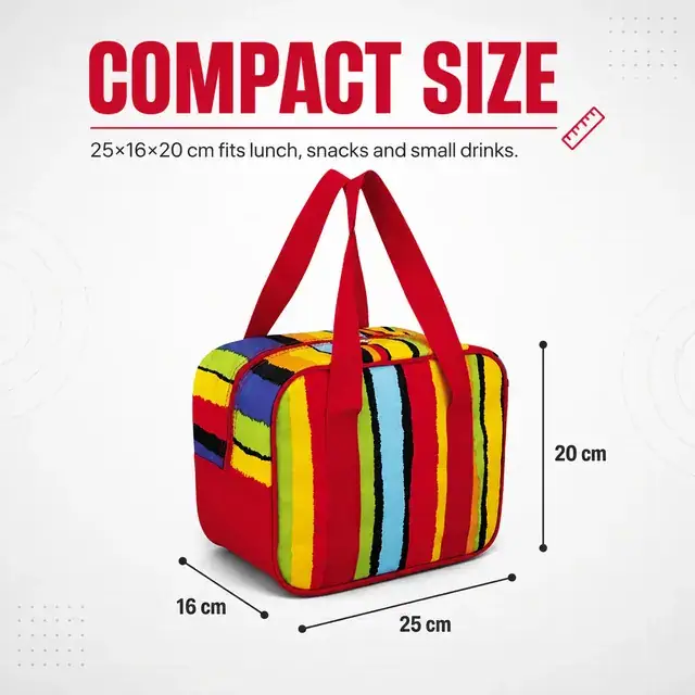 Portable Lunch Handbag Picnic Cooler Bag (25*16*20cm, 600D Polyester + PEVA) — construction detail 1