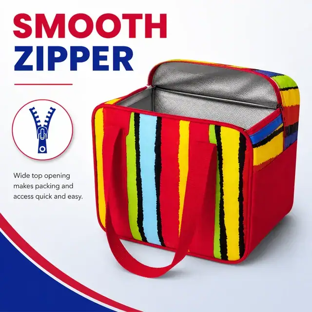 Portable Lunch Handbag Picnic Cooler Bag (25*16*20cm, 600D Polyester + PEVA) — construction detail 2