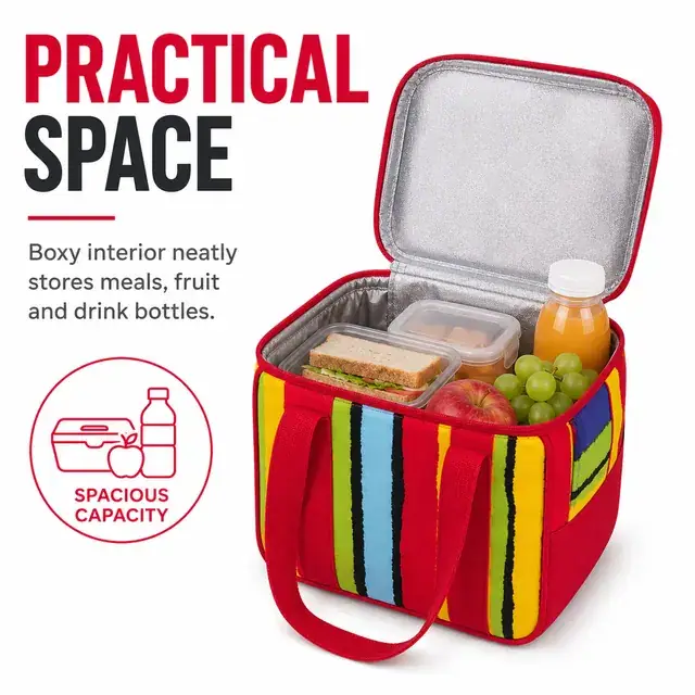 Portable Lunch Handbag Picnic Cooler Bag (25*16*20cm, 600D Polyester + PEVA) — construction detail 3