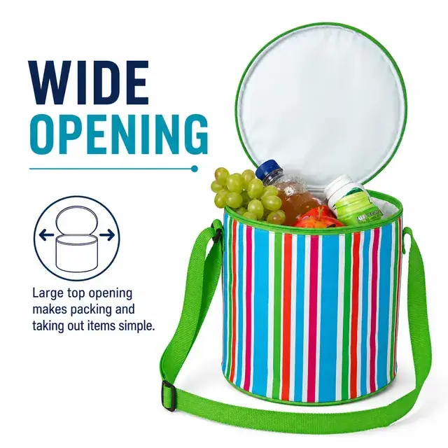 Portable Water Bottle Carrier Picnic Bag (21*21*23cm, 600D Polyester) — construction detail 3
