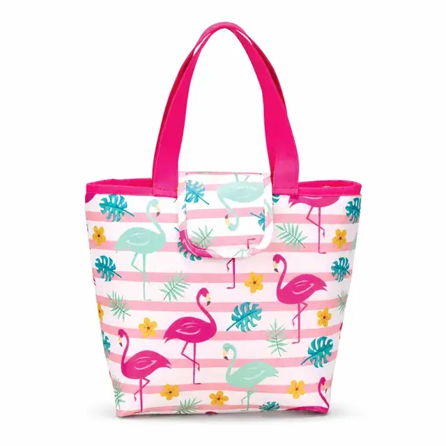 Soft Waterproof Cooler Bag for Picnic & Lunch (600D + Microfiber, 19.2x19.2x21.5cm) — product view