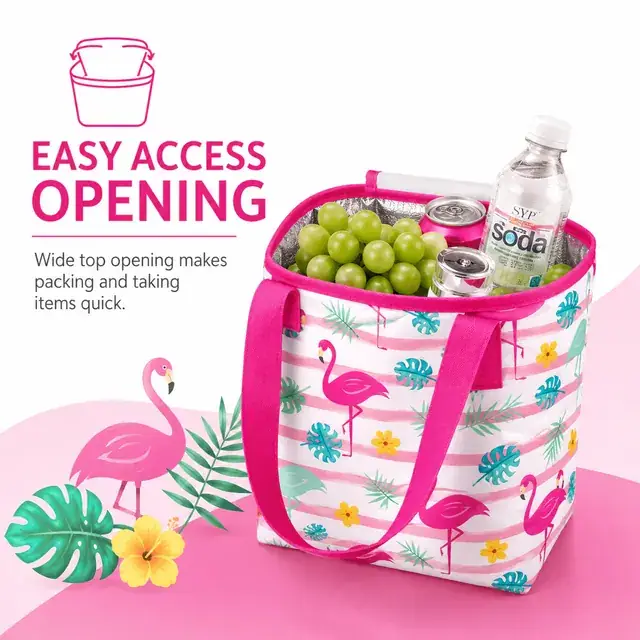 Soft Waterproof Cooler Bag for Picnic & Lunch (600D + Microfiber, 19.2x19.2x21.5cm) — construction detail 3