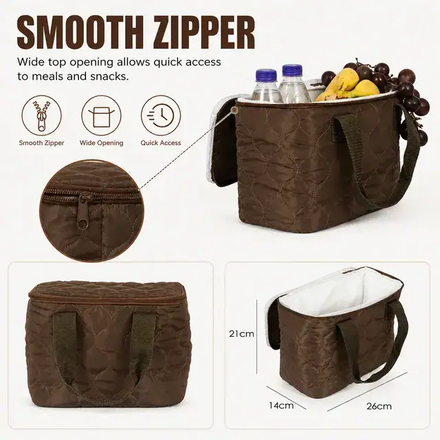 Thermal Box Lunch Bag - Large-Capacity Waterproof Backpack (Polyester) — construction detail 2