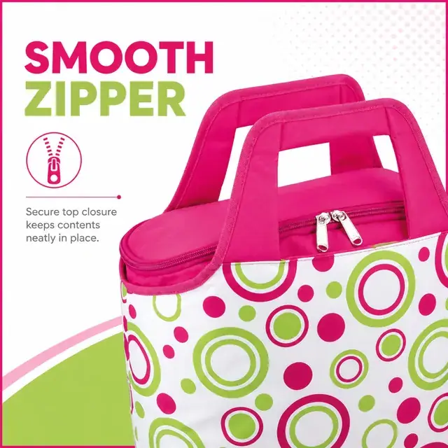 Thermal Lunch Tote for Work & School (600D Polyester + PEVA, 35x17x35cm) — construction detail 3