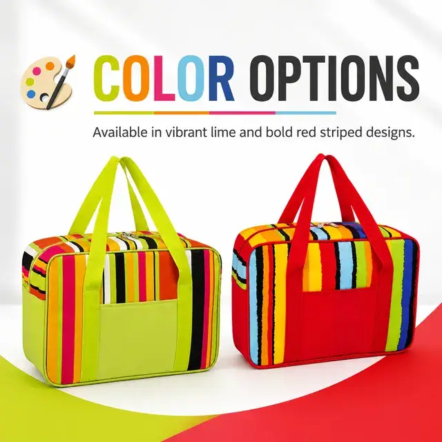Thermal Picnic Cooler Lunch Bag - Wholesale (600D Polyester + PEVA, 35x16x25cm) — construction detail 3
