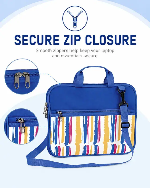 13" Waterproof Business Shoulder Laptop Bag — SPR, 35×3×27 cm — construction detail 3