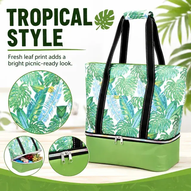 Waterproof Cooler Bag Picnic/Lunch Bag (600D + Microfiber, (43+35)*22*38cm) — construction detail 2
