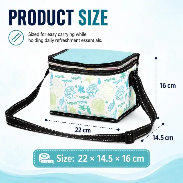 Wine Cooler Bag Picnic/Lunch Bag (600D + Microfiber, 22*14.5*16cm) — construction detail 1