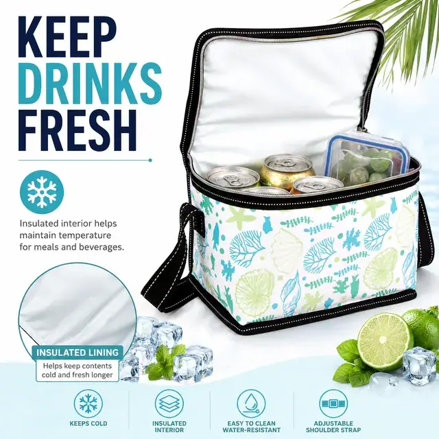 Wine Cooler Bag Picnic/Lunch Bag (600D + Microfiber, 22*14.5*16cm) — construction detail 3